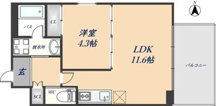 プレジオ荒本新町の物件間取画像